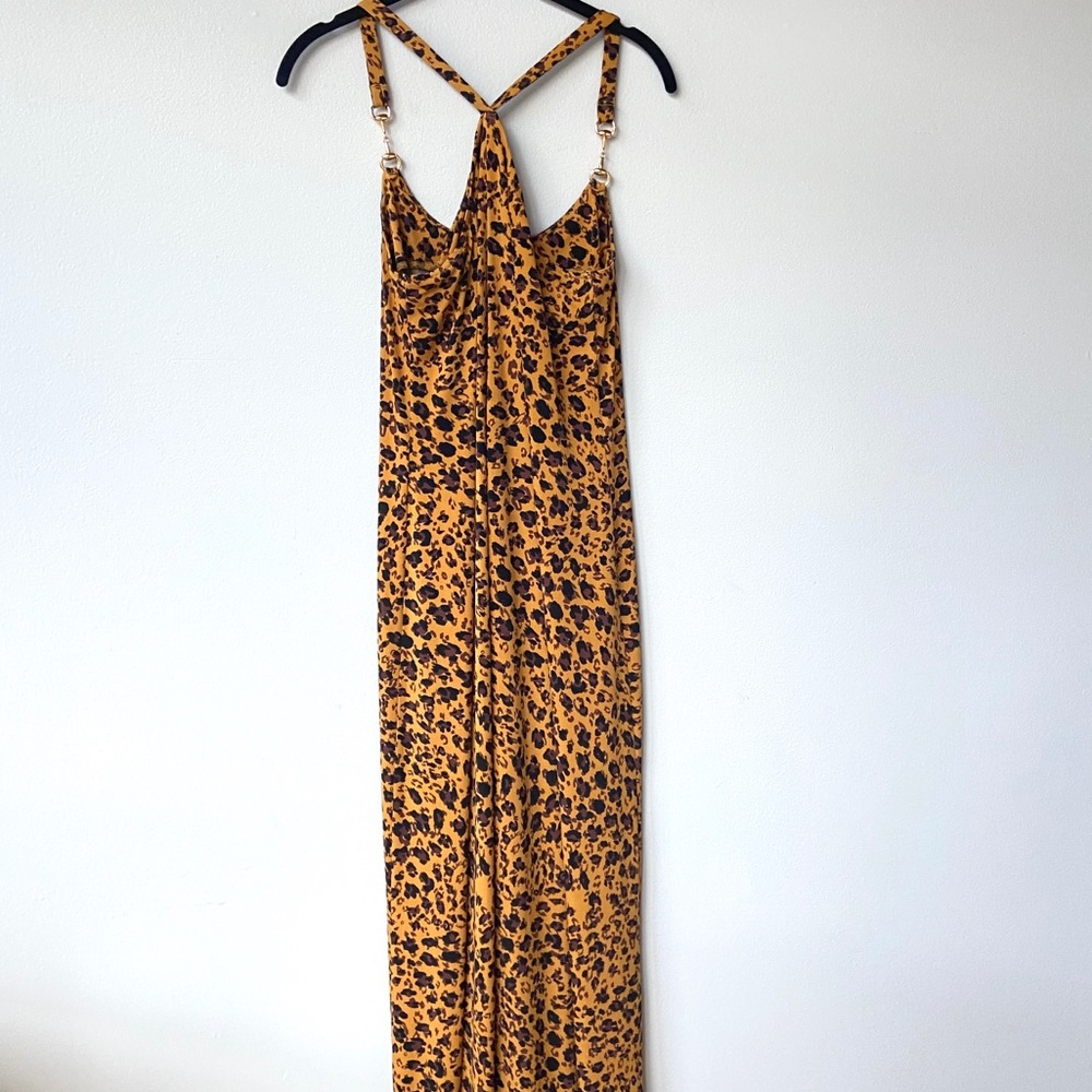 Donna Morgan Leopard Print Jersey Maxi Dress - Picture 7 of 10